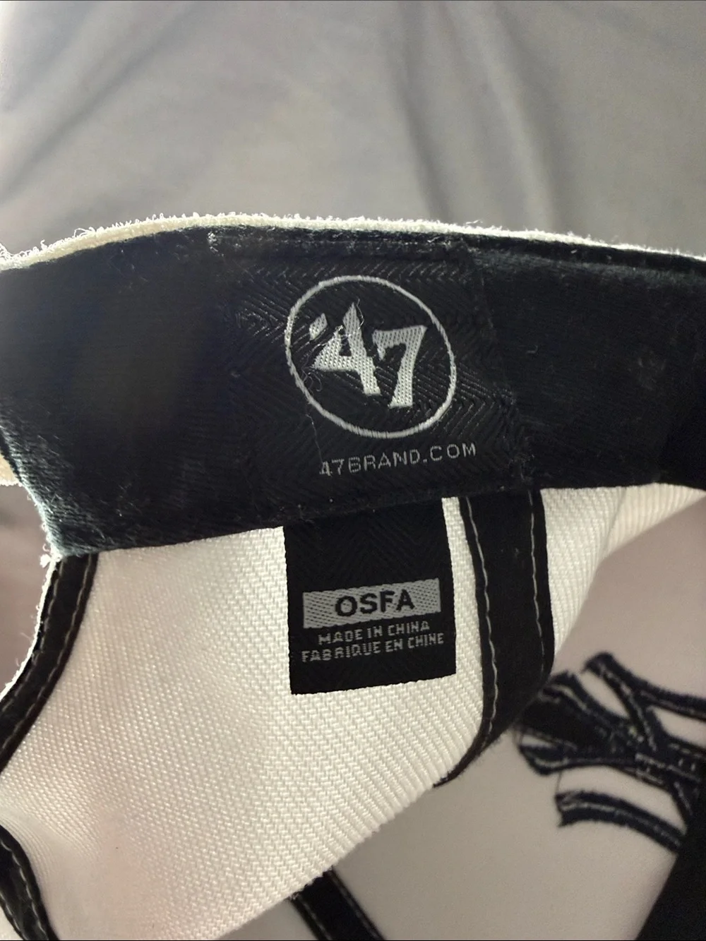 New Era White Cap with Navy NY Embroidery - O/S